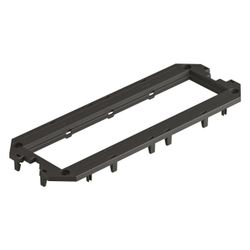 OBO Bettermann Abdeckplatte UT4 P4, 208x76x4mm, Polyamid, Schwarz... OBO-7408763 4012196435340 (Abb. 1)