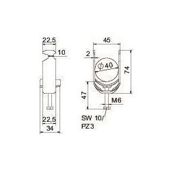 OBO Bettermann Bügelschelle 2056 BS-H1-K-40 FT, 34-40mm, Stahl, feuerverzinkt, 1186236... OBO-1186236 4012196847143 (Abb. 1)