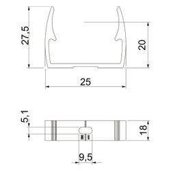 OBO Bettermann Rohrschelle ALQ M20, M20, Aluminium, -25-90 Grad C... OBO-2149920 4012196409242 (Abb. 1)