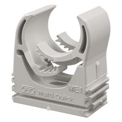 OBO Bettermann Multi-Quick-Schelle M-Quick M20, 16-20mm, Polyamid, Lichtgrau, 2153718... OBO-2153718 4012195742395 (Abb. 1)