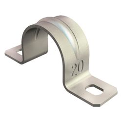 OBO Bettermann Befestigungsschelle 605 20 G, 20mm, Stahl, Galvanisch verzinkt... OBO-1018205 4012195017059 (Abb. 1)