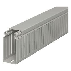 OBO Bettermann Verdrahtungskanal LKV 75037, 75x37,5x2000mm, PVC, Steingrau... OBO-6178322 4012196010318 (Abb. 1)