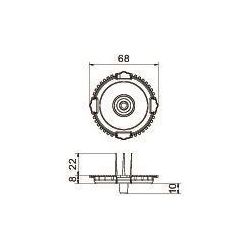 OBO Bettermann Signaldeckel ZU 60-SD, 60mm, Kunststoff, Rot... OBO-2003760 4012196714643 (Abb. 1)