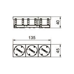 OBO Bettermann Schutzkontakt-Steckdose STD-D3S ROR3, 16A 250V, Kunststoff, Orange... OBO-6120125 4012197256227 (Abb. 1)