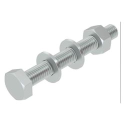 OBO Bettermann Sechskantschraube SKS 10x80 F, M10x80, 17mm Schlüsselweite, Stahl, Zink... OBO-6418250 4012196437474 (Abb. 1)