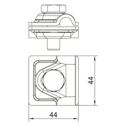OBO Bettermann Schnellverbinder Vario 249 8-10, 8-10mm, Aluminium... OBO-5311519 4012195417736 (Abb. 1)