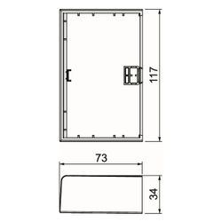 OBO Bettermann Endstück SIGNA BASE BRK ES70110, 117x73mm, PC/ABS, Reinweiß, 6132776... OBO-6132776 4012196721849 (Abb. 1)
