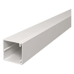 OBO Bettermann Leitungsführungskanal WDK 60x60x2000mm, Bodenlochung, PVC, Weiß, 6191193... OBO-6191193 4012196363018 (Abb. 1)