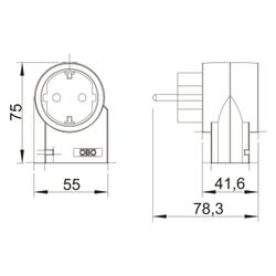 OBO Bettermann Netzfeinschutz FC-D, 230V 16A IP20, Reinweiß, 5092800... OBO-5092800 4012195035053 (Abb. 1)