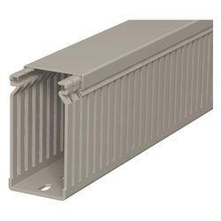 OBO Bettermann Verdrahtungskanal LK4 80040, 80x40x2000mm, PVC, Steingrau RAL7030... OBO-6178052 4012196002337 (Abb. 1)