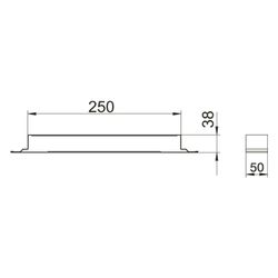 OBO Bettermann Verbindungslasche VL 25038E, 250x38mm, Stahl, verzinkt... OBO-7400968 4012195432944 (Abb. 1)