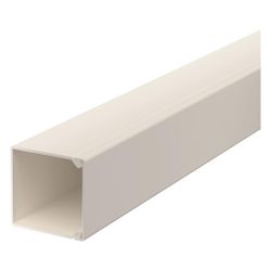 OBO Bettermann Wand- und Deckenkanal WDK 25x25x2000mm, Bodenlochung, PVC, Reinweiß... OBO-6191053 4012196505036 (Abb. 1)