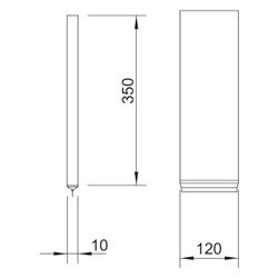OBO Bettermann Kabel-Brandschutzkissen KBK-1 viereckig, 350x120x10mm, Grau... OBO-7202709 4012196460991 (Abb. 1)