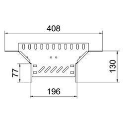OBO Bettermann Anbau-Abzweigstück RAA 620 FS, 60mm Höhe 200mm Abgangsbreite, Stahl, Zink... OBO-6042115 4012197337223 (Abb. 1)