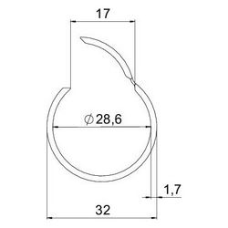 OBO Bettermann Quick-Pipe 2953 M32, M32 x 2000mm, PVC, Lichtgrau RAL7035... OBO-2153939 4012195025153 (Abb. 1)