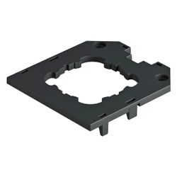 OBO Bettermann Abdeckplatte UT3 D1, 82,5mm, Polyamid, Schwarz... OBO-7408781 4012196435371 (Abb. 1)