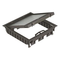 OBO Bettermann Geräteeinsatz GES9-3B U 9011, 264x264mm, Kunststoff, Schwarz... OBO-7405079 4012196460502 (Abb. 1)