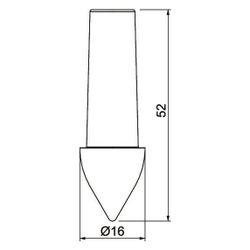 OBO Bettermann Schlagspitze 1819 16-20, 16-20mm, Stahl, feuerverzinkt... OBO-5450022 4012197460235 (Abb. 1)