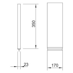 OBO Bettermann Kabel-Brandschutzkissen KBK-2, 350x170x23mm, Grau... OBO-7202725 4012196460878 (Abb. 1)