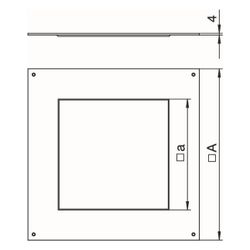 OBO Bettermann Montagedeckel DUG 350-3 9, 383x383x4mm, Stahl, FS... OBO-7400513 4012195431435 (Abb. 1)