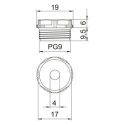 OBO Bettermann Einschraubnippel 90 PG 9 DSMB, IP54, Kunststoff, Grau... OBO-2032503 4012195169819 (Abb. 1)