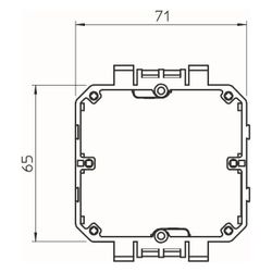 OBO Bettermann Geräteeinbaudose 2390/8T, 1-fach, Kunststoff, Steingrau... OBO-6270743 4012196618972 (Abb. 1)