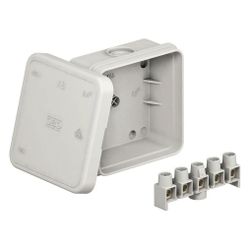 OBO Bettermann Kabelabzweigkasten A 8, 75x75x36,7mm, Kunststoff, Grau... OBO-2000024 4012195151456 (Abb. 1)