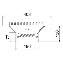 OBO Bettermann Anbau-Abzweigstück RAA 620 FS, 60mm Höhe 200mm Abgangsbreite, Stahl, Zink... OBO-6042115 4012197337223 (Abb. 1)