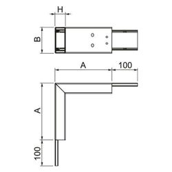 OBO Bettermann Außeneck PLM EC 0410 RW, 90 Grad, 220mm Außenbreite, 40mm Innenhöhe, 100mm ... OBO-7218040 4012197358358 (Abb. 1)
