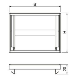 OBO Bettermann Endstück PYROLINE Rapid PLM EP 0810 FS, 105x20x81mm, Stahl, bandverzinkt... OBO-7218090 4012197310226 (Abb. 1)