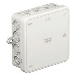OBO Bettermann Kabelabzweigkasten A 14, 100x100x40mm, Kunststoff, Lichtgrau... OBO-2000378 4012195917090 (Abb. 1)