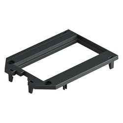 OBO Bettermann Abdeckplatte UT34 P2, 104x76x4mm, Polyamid, Schwarz... OBO-7408773 4012196435364 (Abb. 1)
