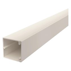 OBO Bettermann Leitungsführungskanal WDK 60x60x2000mm, Bodenlochung, PVC, Weiß, 6191193... OBO-6191193 4012196363018 (Abb. 1)