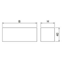 OBO Bettermann Schaumstoffdichtung PLM CO 0410, 40x40x100mm... OBO-7218158 4012197273613 (Abb. 1)