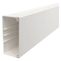 OBO Bettermann Wand- und Deckenkanal WDK 60130, 60x130x2000mm, Kunststoff, Reinweiß... OBO-6191223 4012196363377 (Abb. 1)