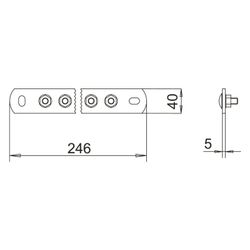 OBO Bettermann Potentialausgleichsschiene BigBar 1802 5, 5xM10, Edelstahl 304... OBO-5015854 4012195002277 (Abb. 1)