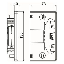 OBO Bettermann Endstück GK-E70130RW, 70x130mm, PVC, Reinweiß... OBO-6274570 4012195656951 (Abb. 1)
