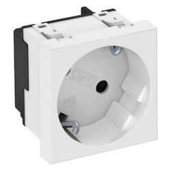 OBO Bettermann Schutzkontakt-Steckdose STD-D3S RW1 33 Grad, 250V 16A, Kunststoff, Weiß, 61... OBO-6120073 4012197255572 (Abb. 1)