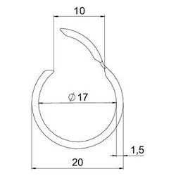OBO Bettermann Quick-Pipe 2953 M20, 2m, PVC, Lichtgrau RAL7035... OBO-2153912 4012195027799 (Abb. 1)