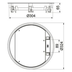 OBO Bettermann Geräteeinsatz GESR9-2U12T, 324mm, Kunststoff, Grau... OBO-7405465 4012195840718 (Abb. 1)
