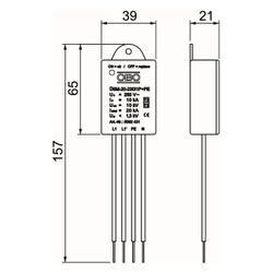 OBO Bettermann Überspannungsschutzmodul ÜSM-20-230I1P+PE, 230V, 1,3kV, IP20, 5092431... OBO-5092431 4012196515400 (Abb. 1)