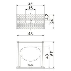 OBO Bettermann Druck-ISO-Schelle 3052 24-34mm, 1-fach, Polystyrol, Lichtgrau... OBO-2101068 4012195195375 (Abb. 1)