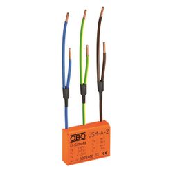 OBO Bettermann Überspannungsschutzmodul ÜSM-A-2, 230V, 1,3kV, Wandsteckdose, akustisch... OBO-5092460 4012195247098 (Abb. 1)