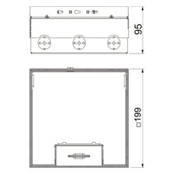 OBO Bettermann Bodentank UDHOME4 2V V, 202x202mm, 2 Gerätebecher, Edelstahl, 7427200... OBO-7427200 4012195916383 (Abb. 1)