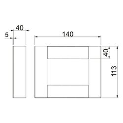 OBO Bettermann Endstück BSKD09-E0506, 113x140mm, Glasfaser-Leichtbeton, Grau... OBO-7215261 4012197308285 (Abb. 1)