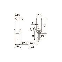 OBO Bettermann Bügelschelle 2056 BS-H2-K-22, 16-22mm, Stahl... OBO-1186217 4012196847020 (Abb. 1)