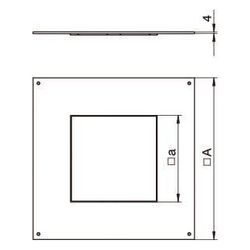 OBO Bettermann Montagedeckel DUG 250-3 9, 282x282x4mm, Stahl... OBO-7400467 4012195431275 (Abb. 1)