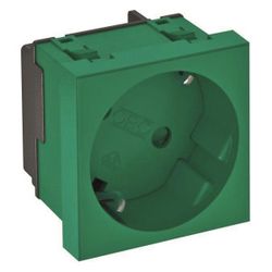OBO Bettermann Schutzkontaktsteckdose STD-D3S MZGN1, 16A 250V 45x45x42mm, Kunststoff, Grün... OBO-6120077 4012197255589 (Abb. 1)