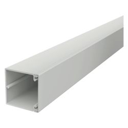 OBO Bettermann Leitungsführungskanal WDK, 60x60x2000mm, Bodenlochung, PVC, Lichtgrau... OBO-6027105 4012196667994 (Abb. 1)