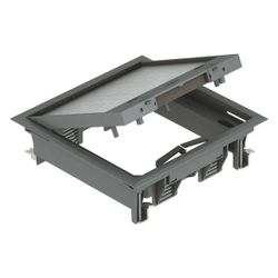 OBO Bettermann Geräteeinsatz GES4-2U10T, 222x222x65mm, Kunststoff, Grau... OBO-7405145 4012195890645 (Abb. 1)